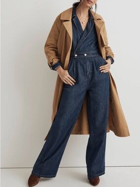 Madewell Dark Blue Denim Jumpsuit Size 4